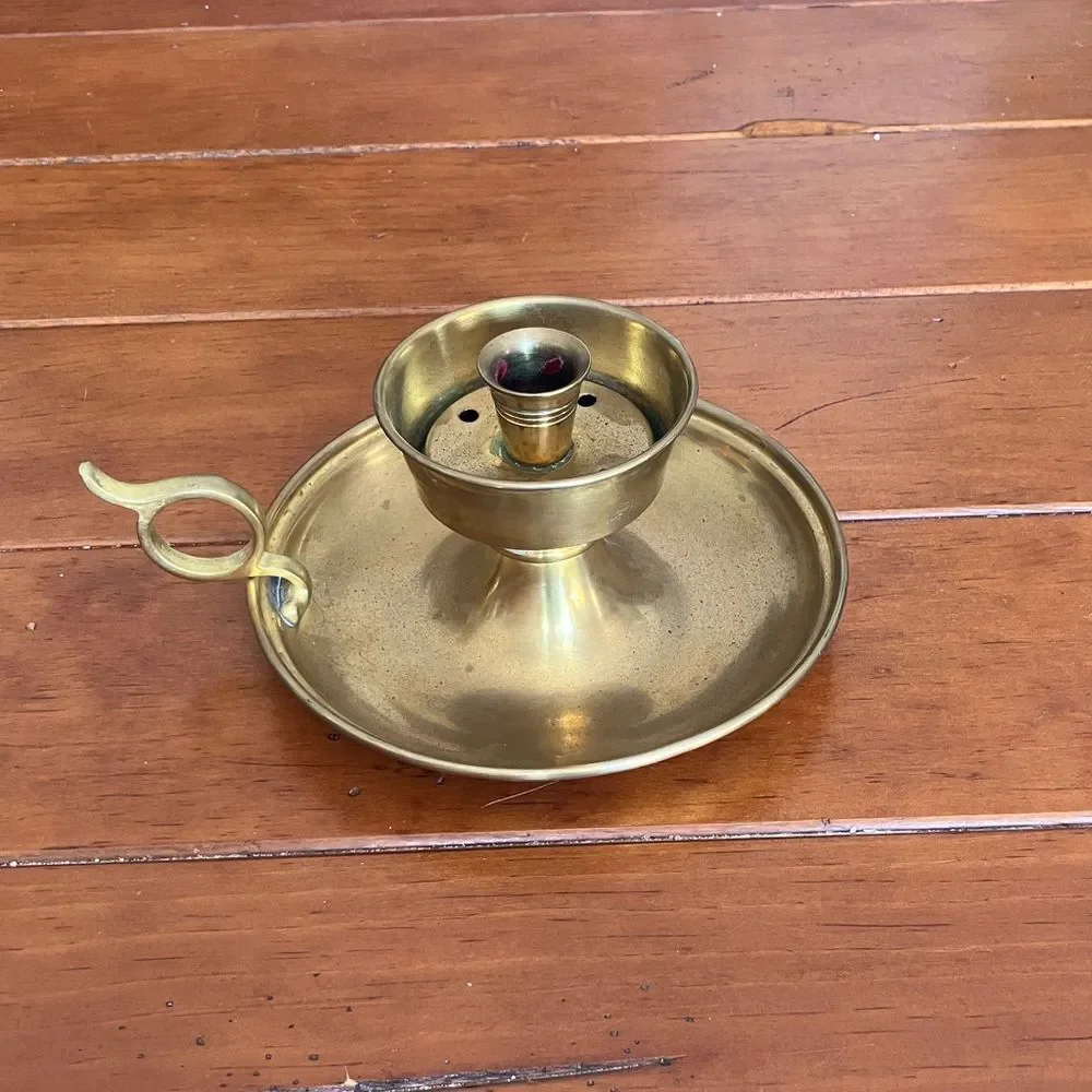 Vintage Brass Candle Holder